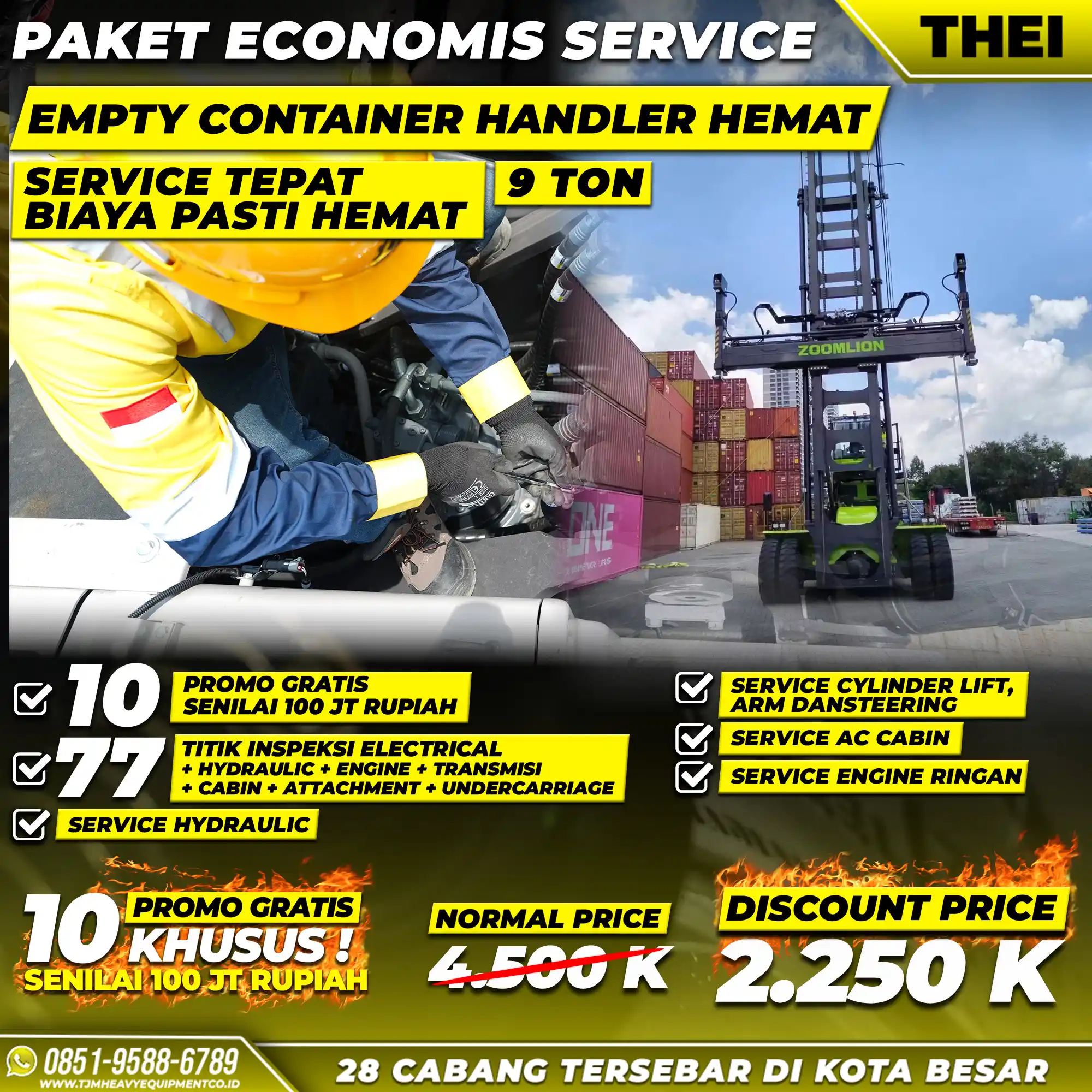 PAKET SERVICE EMPTY CONTAINER HANDLER HEMAT