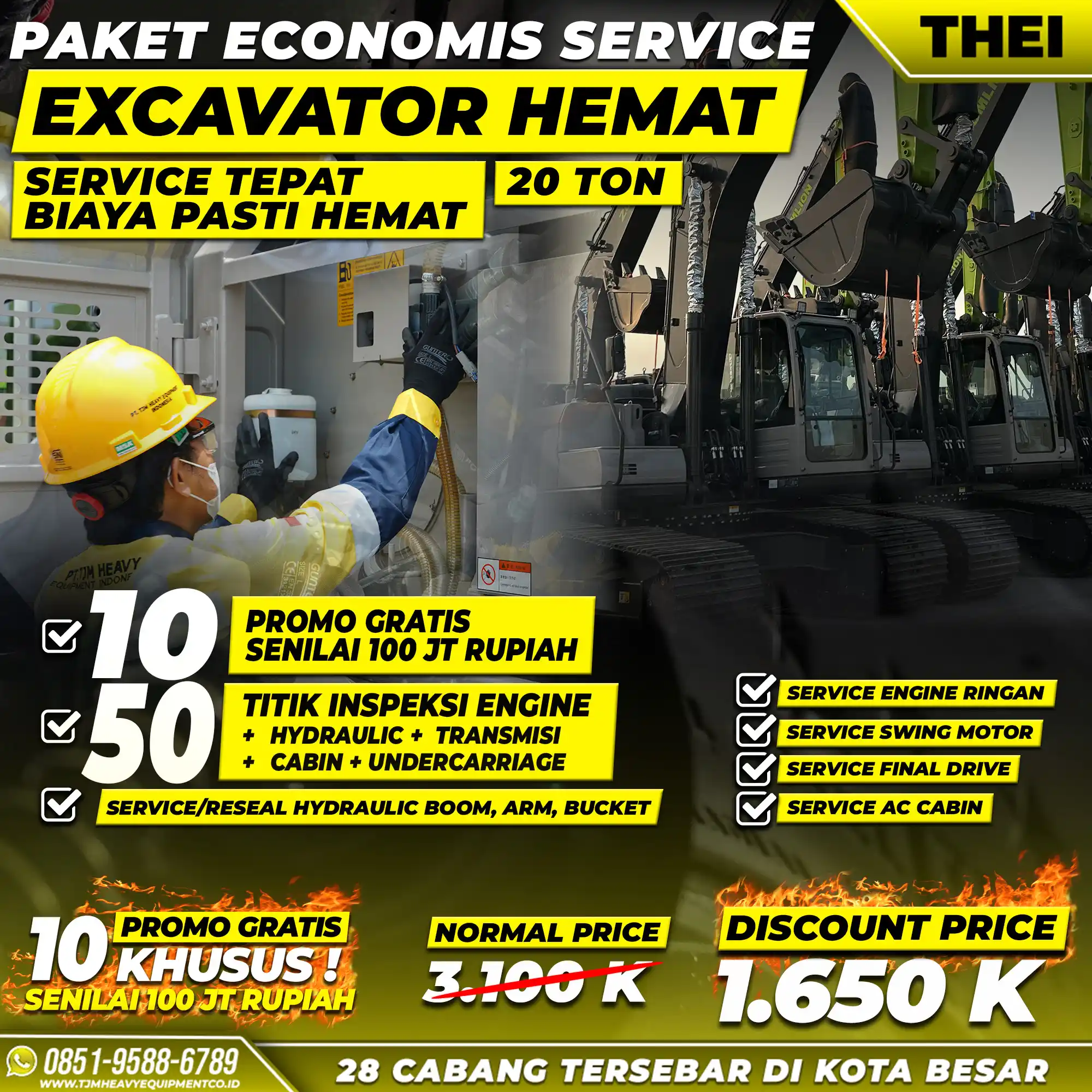PAKET SERVICE EXCAVATOR HEMAT
