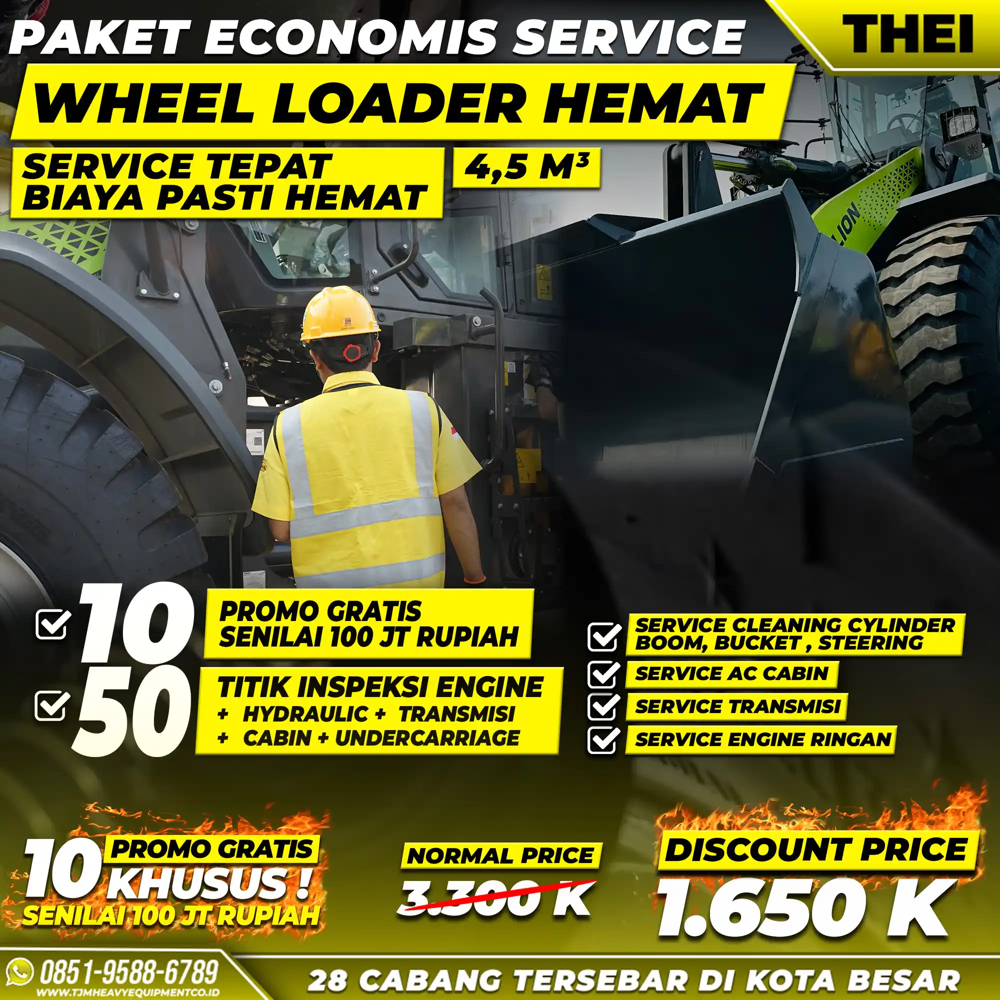 PAKET SERVICE WHEEL LOADER HEMAT